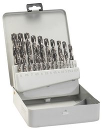 Set de burghie pentru metal HSS-G, 25 buc., DIN 338, 135°