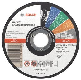 Discuri de taiere drepte Multi Construction D=125mm G=1mm