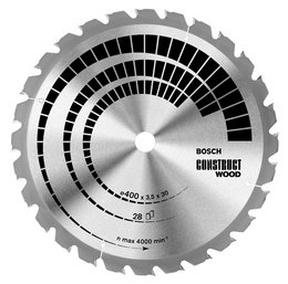 DISC PENTRU LEMN CU CUIE, CONSTRUCT WOOD  350x30mm  ― UNELTE STORE - Magazin Online