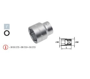 Capete chei tubulare cu simplu hexagon 1” - SH 60 ― UNELTE STORE - Magazin Online