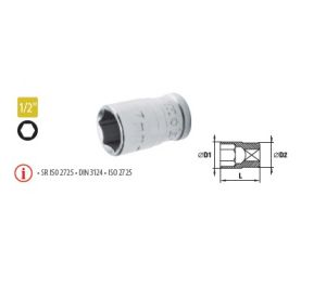 Capete chei tubulare cu simplu hexagon 1/2” - SH 18