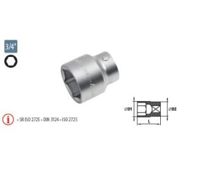 Capete chei tubulare cu simplu hexagon 3/4” - SH 36