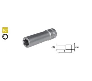 Capete chei tubulare lungi cu profil Torx 1/2” E10