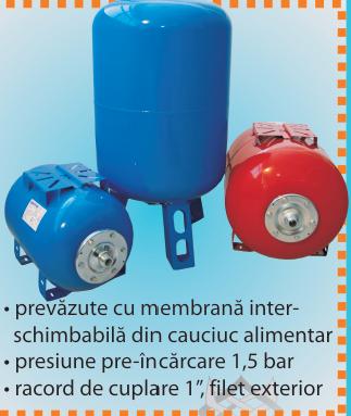 RECIPIENT HIDROFOR 100LITRI VERTICAL VAV100   ― UNELTE STORE - Magazin Online