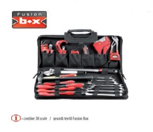 Trusă instalatori Fusion Box TEXTIL INSTALATOR conţine 38 scule si geantă textil Fusion Box ― UNELTE STORE - Magazin Online