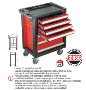 Trusă industrială TSG 11-117 OSC contine 117 scule ― UNELTE STORE - Magazin Online