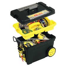 LADA METALICA MOBILA PRO CU ORGANIZATOR DE BUZUNAR SI TAVA STANLEY 1-92-083 ― UNELTE STORE - Magazin Online